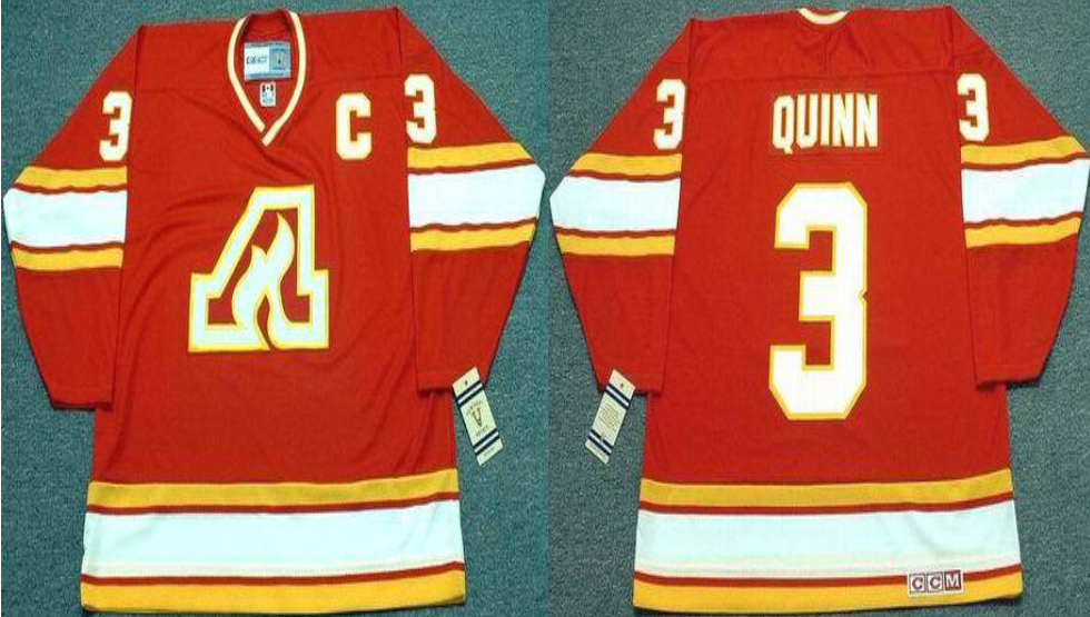 2019 Men Calgary Flames 3 Quinn red CCM NHL jerseys